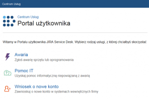 Portal użytkownika Service Desk